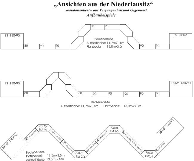 Aufstellbeispiele - gestreckt