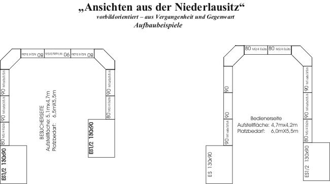 Aufstellbeispiele - Innen-U / Aussen-U