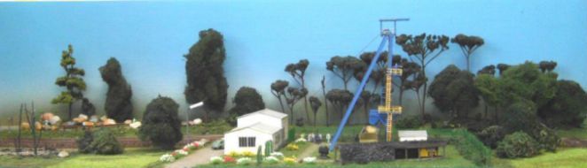 Panoramaansicht Streckenmodul M2 - Schacht Klettwitz -